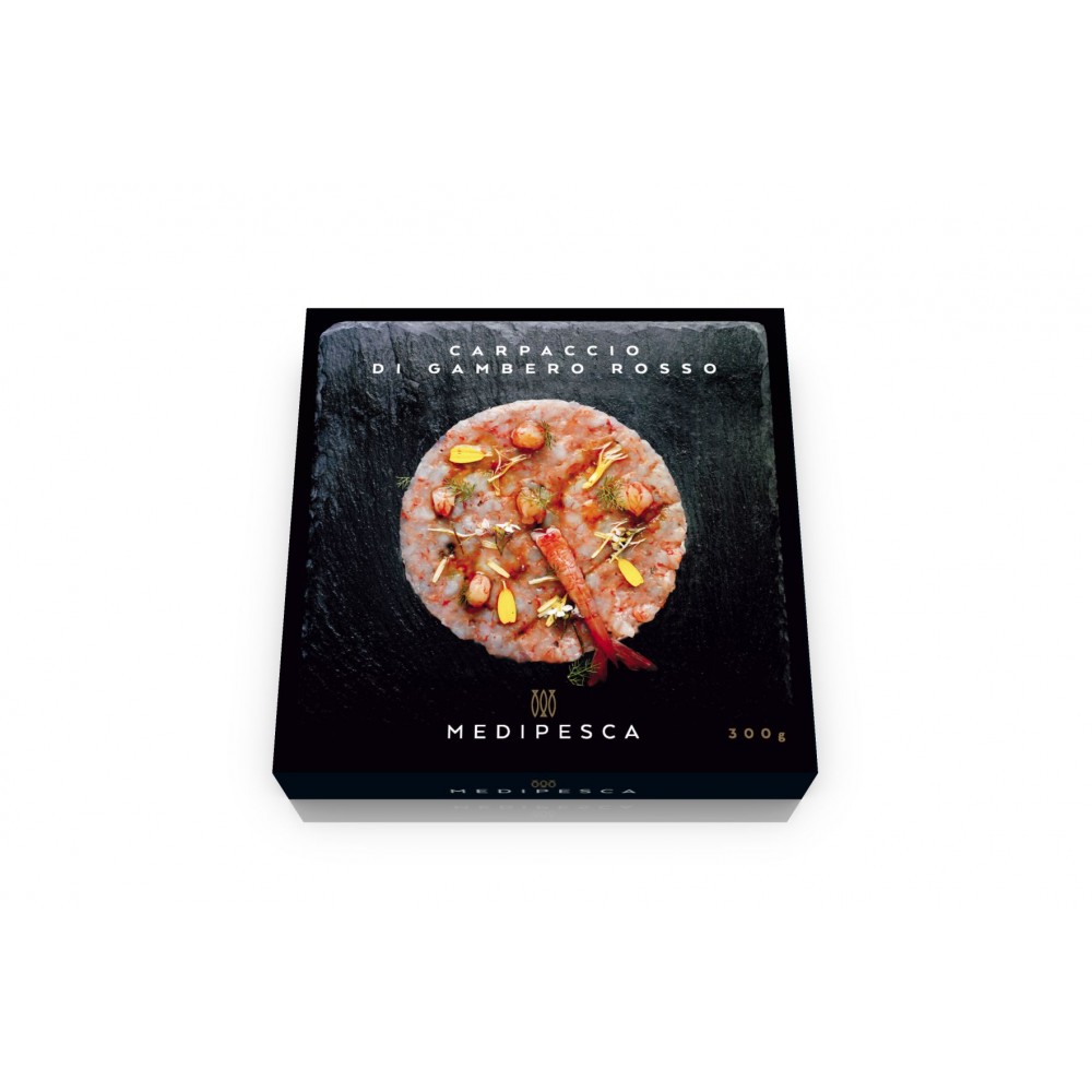Red prawn carpaccio - 300g Red prawn carpaccio - 300g